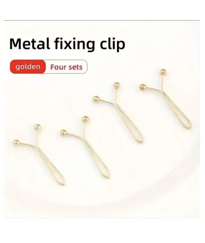 4pcs Invisible Metal Clip Buttons for Waist Tightening - Adjustable Fashion Accessory for Jeans and Clothes 7