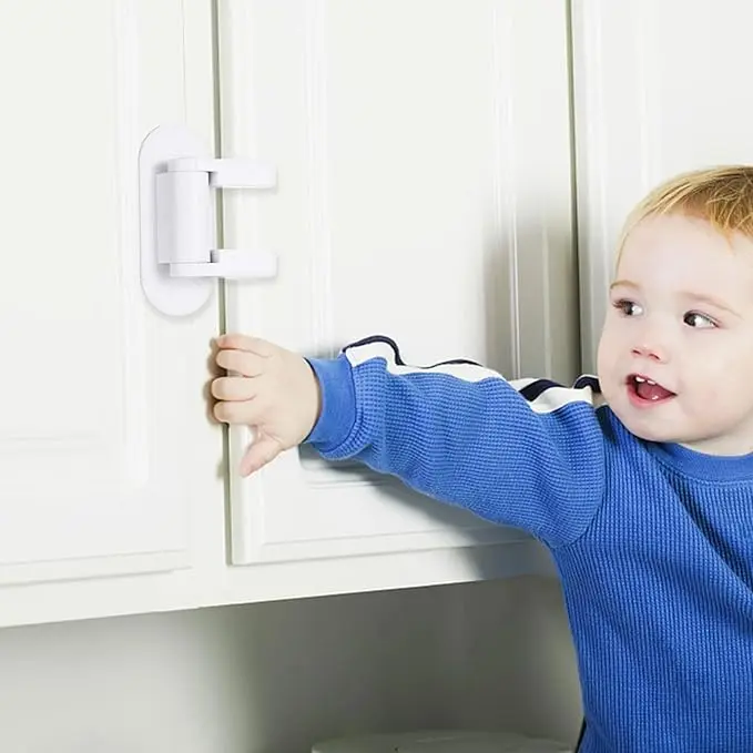 Childproof Door Lever Lock, Baby Safety Door Handle Lock , Punch Free Home Protection Lock, Safety Locks & Straps, Valentine's Day Gift 1