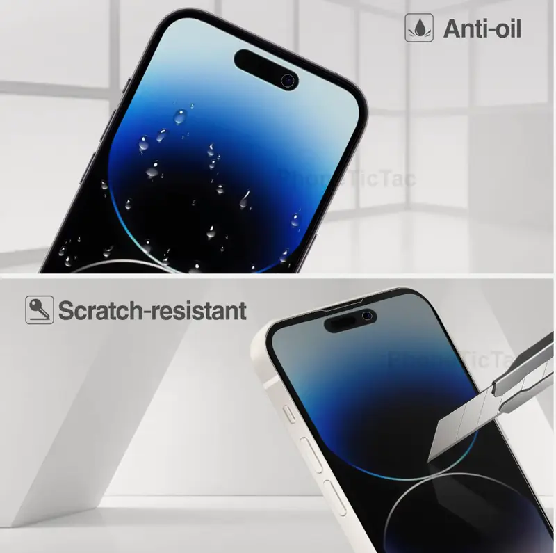 Full Privacy Tempered Glass Screen Protector for iPhone 11-16 Series | Pro/Pro Max | X/XS/XR/SE | Ultimate Screen Protection Durable Cellphone 7