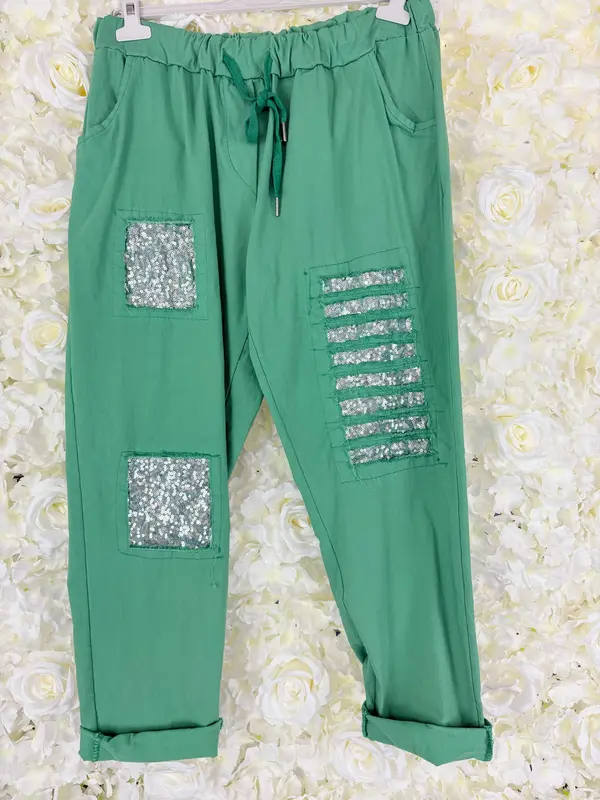 JB TATUM Sequin Magic Trousers 14 to 24 Plus Size Curve Womenswear Pants Casual Everyday 5