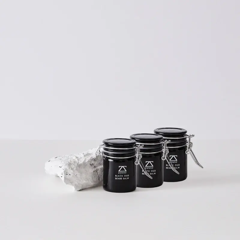 Luxury Black Oud Beard Balm Gift Box with Organic Shea Butter for Hydrating and Comfortable Hair Care Ramadan Eid Gift For Men - 50g 6