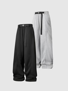 Men's Solid Color Jogger Pants, Regular Fit Casual Comfy Trousers for Daily Wear, Men's Bottoms for All Seasons