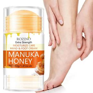 40g Honey Hand & Foot Care Cream Stick, Hydrating Hand & Foot Moisturizer for Rough and Cracked Skin, Daily Skin Care for Hands, Elbows and Feet, Foot Dead Skin Remover, Moisturizing