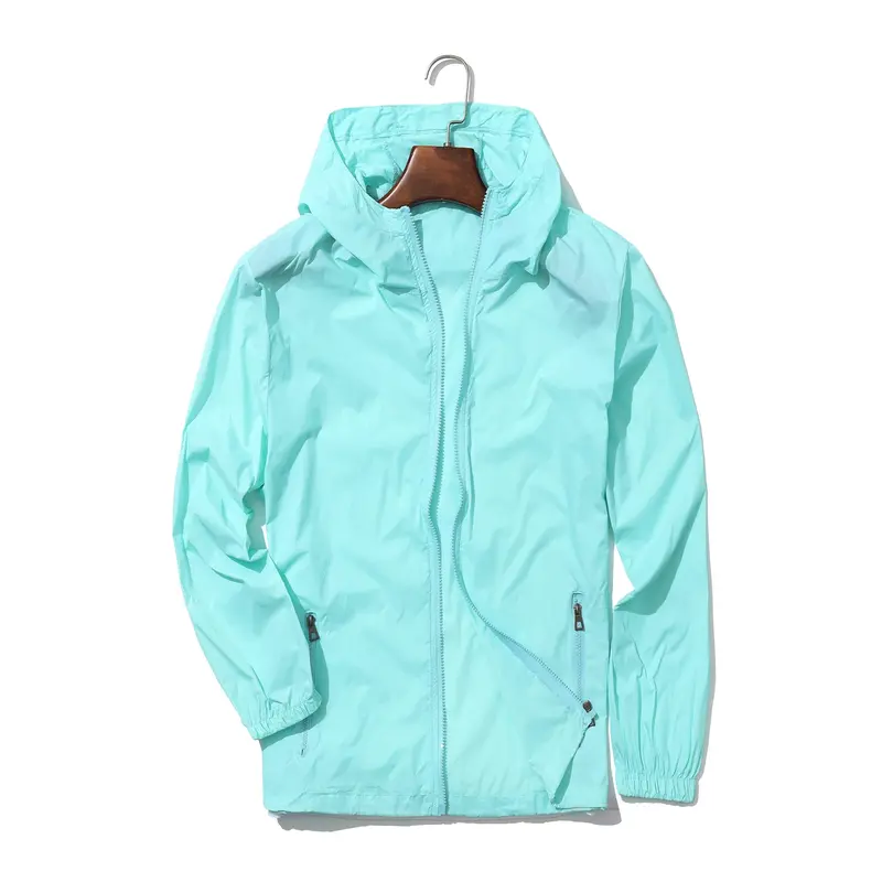 [Light Quick-drying Sun Protection Windbreaker] Thin Spring And Summer Sun Protection Windbreaker For Men And Women, Light And Breathable, Quick-drying Couple Hooded Sun Protection Jacket For Outdoor Windbreaker (random Zipper) 4