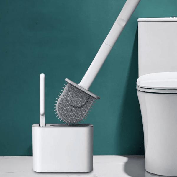 Product Introduction of Home Accessories Wall Mounted Toilet Brush with Holder, 3pcs/set Household Bundle Cleaning Products Including 1pc Long Handle Toilet Brush, 1pc Edge Brush, 1pc Brush Holder, Toilet Cleaning Brush with Flexible Head, Spanish Cleaning Products 17