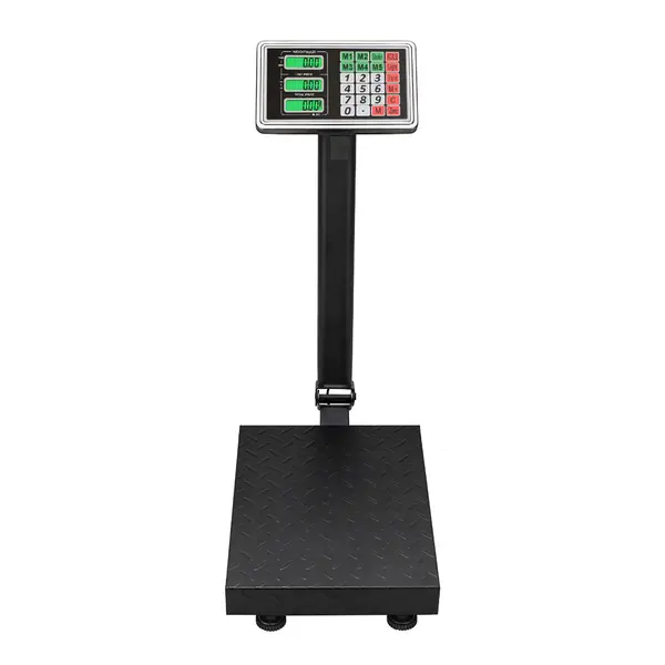 100KG/220lbs LCD Digital Personal Floor Postal Platform Scale with 30*40 Platform & 0.6mm Plate Black UK Plug 4