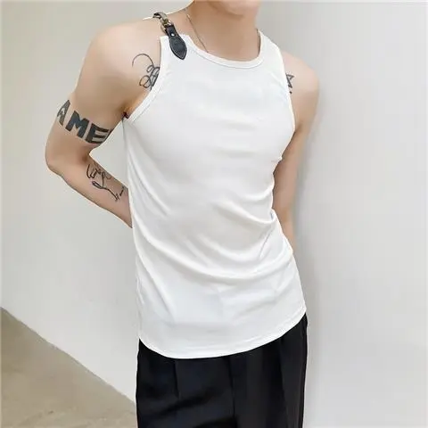 Camisole Vest for Men and Women with Unique Metal Buckle Design, Trendy Niche Vest, Base Layer, Inner Wear, Outer Wear Top, Trendy 5