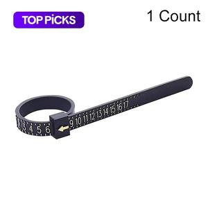 US Ring Sizer Measuring Gauge, Plastic Finger Sizing Measure Tool, Reusable Ring Sizer Measuring Tool for Jewellery, Hand Measuring Tool for 1-17 US Rings Size #TOP PICKS