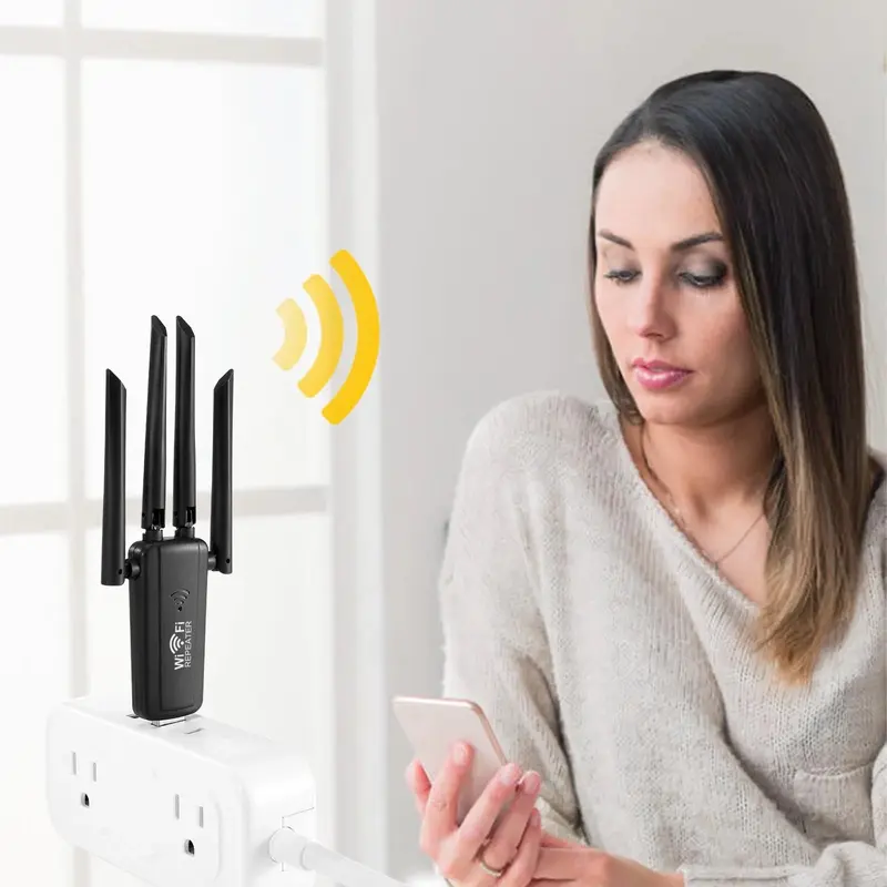2.4G 300Mbps Wireless USB WiFi Repeater 4 Antenna Wifi Long Range Extender Wi-Fi Signal Amplifier Home Network Adapter for PC 5