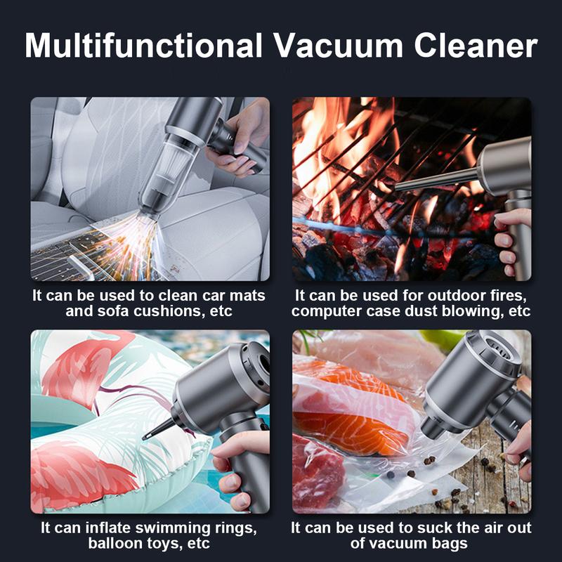 Product Introduction of UK 15000Pa Cordless Handheld Vacuum Cleaner for Car, Home, and Office - Lightweight and Compact with Powerful Suction - Vacuum & Blow - USB Rechargeable Vacuum Cleaner with Blowing Dust Vacuuming & Pumping Out The Air Multi-functional 2