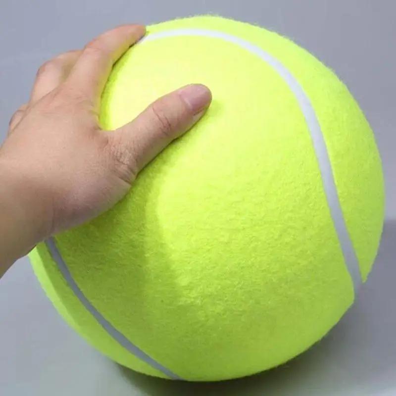 Product Introduction of NEW 7/8/9.5Inch Dog Tennis Ball Giant Pet Toys for Dog Chewing Toy Signature Mega Jumbo Kids Ball Training Supplies Dropship Plush 5