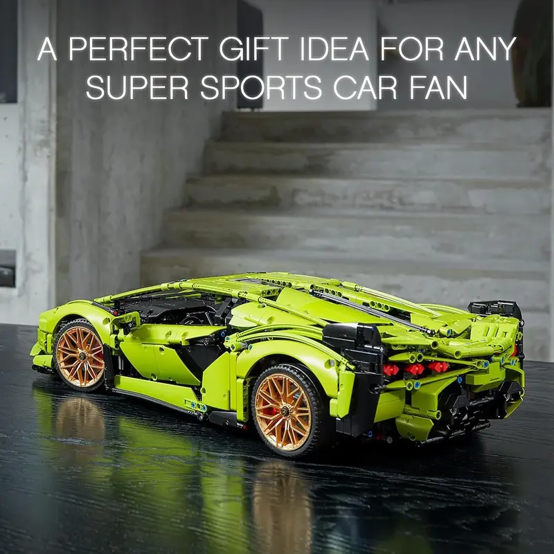 Compatible with LEGO 42115 Lamborghini Sián FKP 37 Race Car Model Building Kit, Advanced Replica, Exclusive Collectible Set, Gift for Kids, Boys & Girls 2