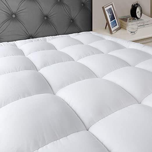 Luxury Mattress Topper 4-Inches 10CM Extra Thick Hotel Quality Mattresses Toppers Soft Comfy Bounce Back Bed Cover Single Double King Super King Bedding Size