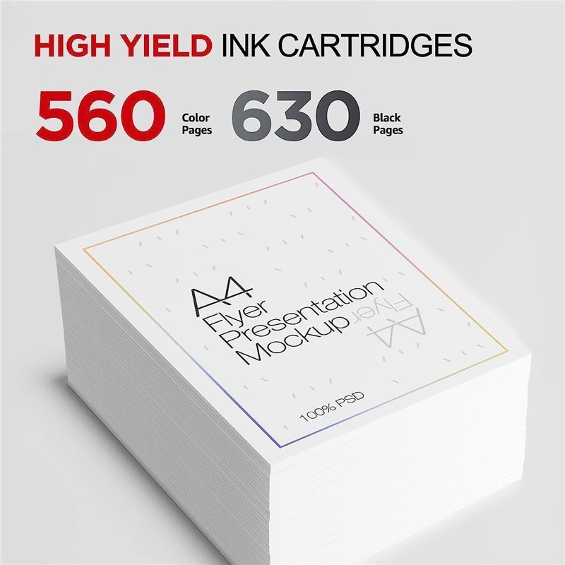 540XL 541XL Twin Pack Replacement for Canon 540 and 541 Ink Cartridges for Pixma MG3650s MG3650 MG3600 TS5150 TS5151 TS5100 M3100 MG3150 MG3500 MG4250 MX475 Ink Cartridges 540 and 541XL PG540 CL541 2