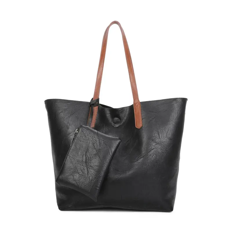 Large size 3 in 1 shoppers bag that comes with 1 large tote 1 medium size bag and 1 wallet 1