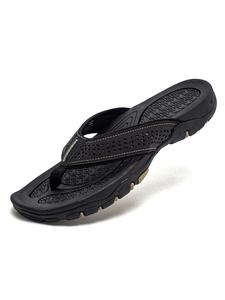 HOBIBEAR Men's Sandals 2024 New Slippers Breathable Men's Beach Shoes Summer Leisure Open Toe Herringbone Slippers