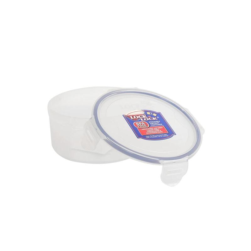 LocknLock HPL933 Round Storage Container - Clear/Blue, 600 ml (Pack of 1) 5