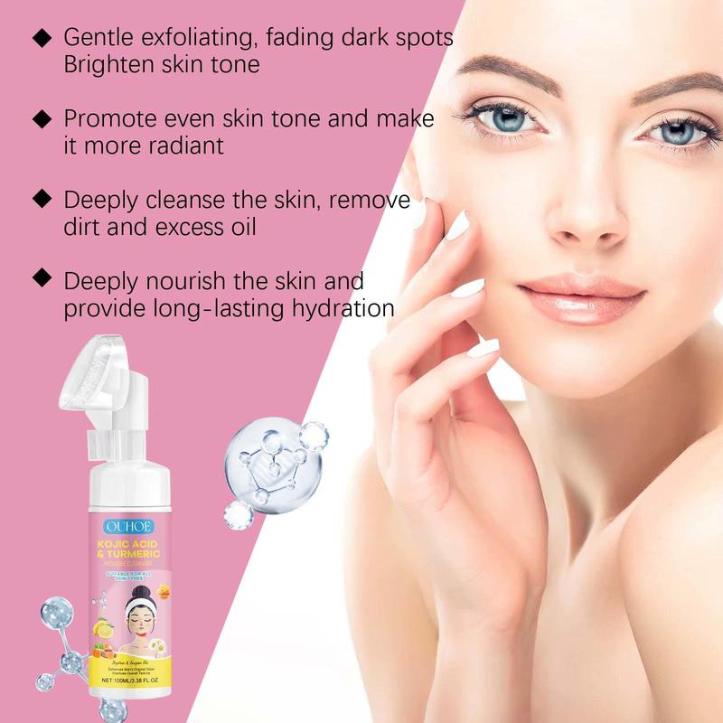 Ouhoe 100g Kojic Acid Turmeric Skin Brightening Soap cleansing series Reduce Dark Spot Anti Acne Moisturizer Exfoliating Soap 2