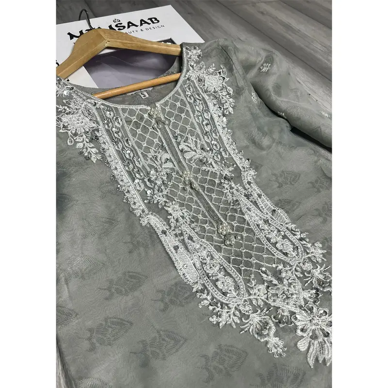 KLD1016 Aera - Readymade Organza Suit 6
