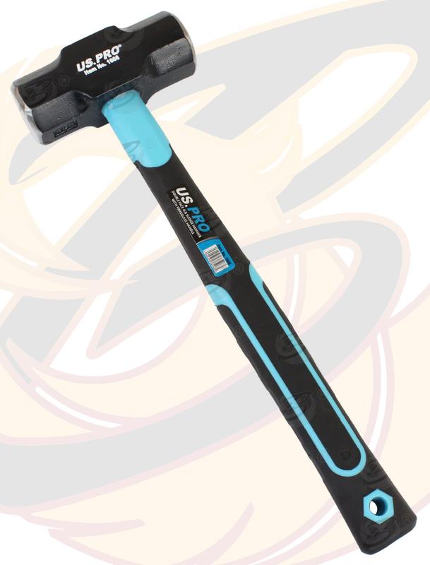 US PRO 4lbs Sledge Hammer 1.8kg Handle 14 inch Long Sledge Hammer Double Face 4