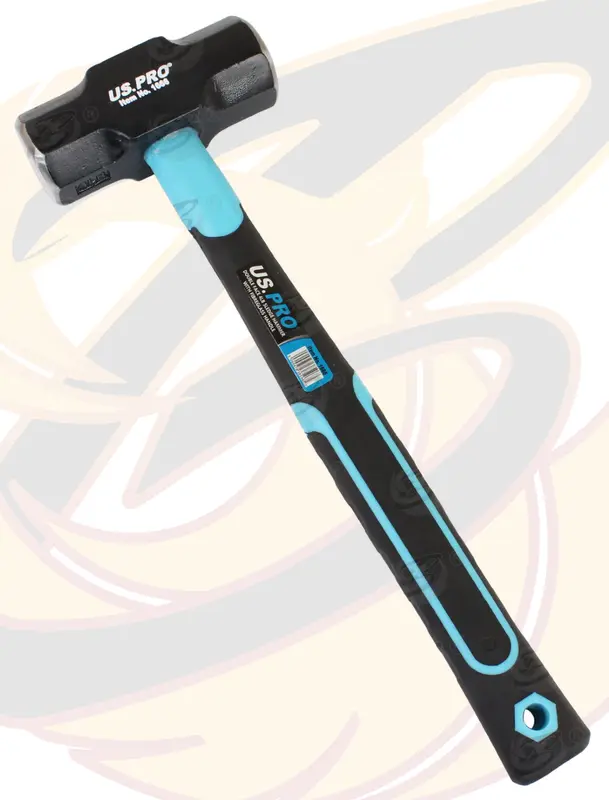 US PRO 4lbs Sledge Hammer 1.8kg Handle 14 inch Long Sledge Hammer Double Face 4