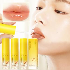 OpalGlow Vitamin C Lip Oil 5ml x 2 - Hydrating & Plumping Formula with Jojoba Oil for Brighter Lips & Reduced Pigmentation