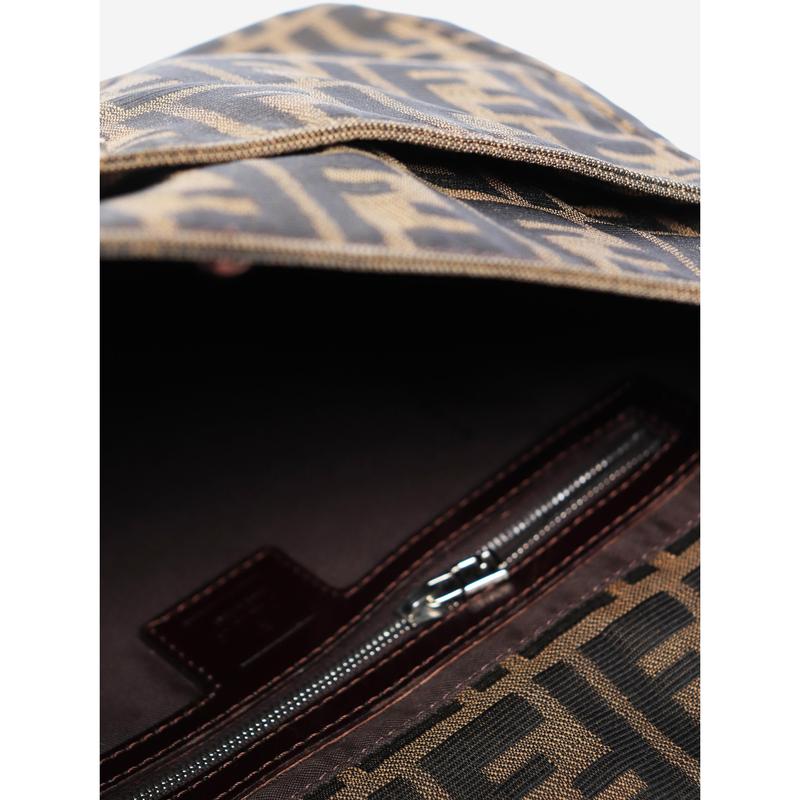 Preowned Fendi Bag - Brown Zucca Canvas Mamma Baguette Shoulder Bag 5