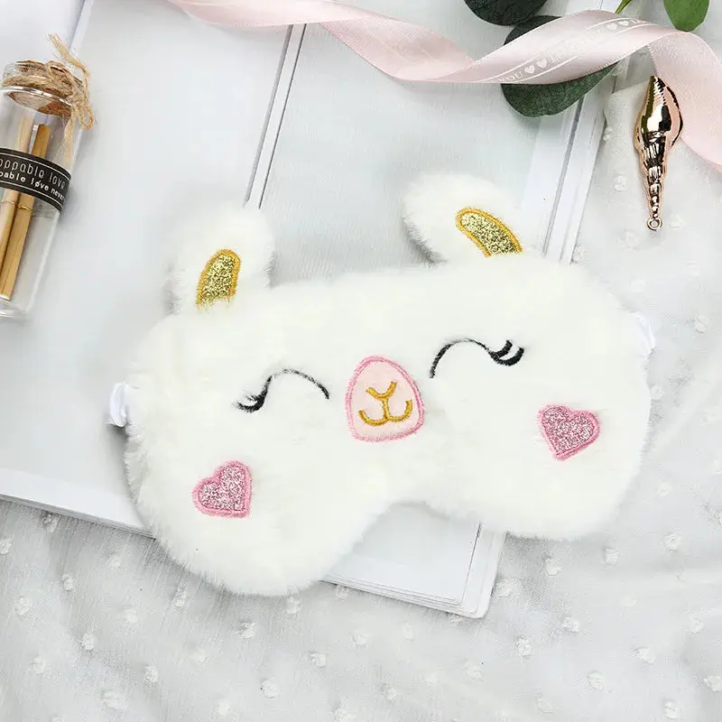 Cute Big Eyes Plush Sleep Mask for Kids – Soft Cartoon Cat Eyepatch for Travel, Nap, Bedtime, and Party Gifts 3