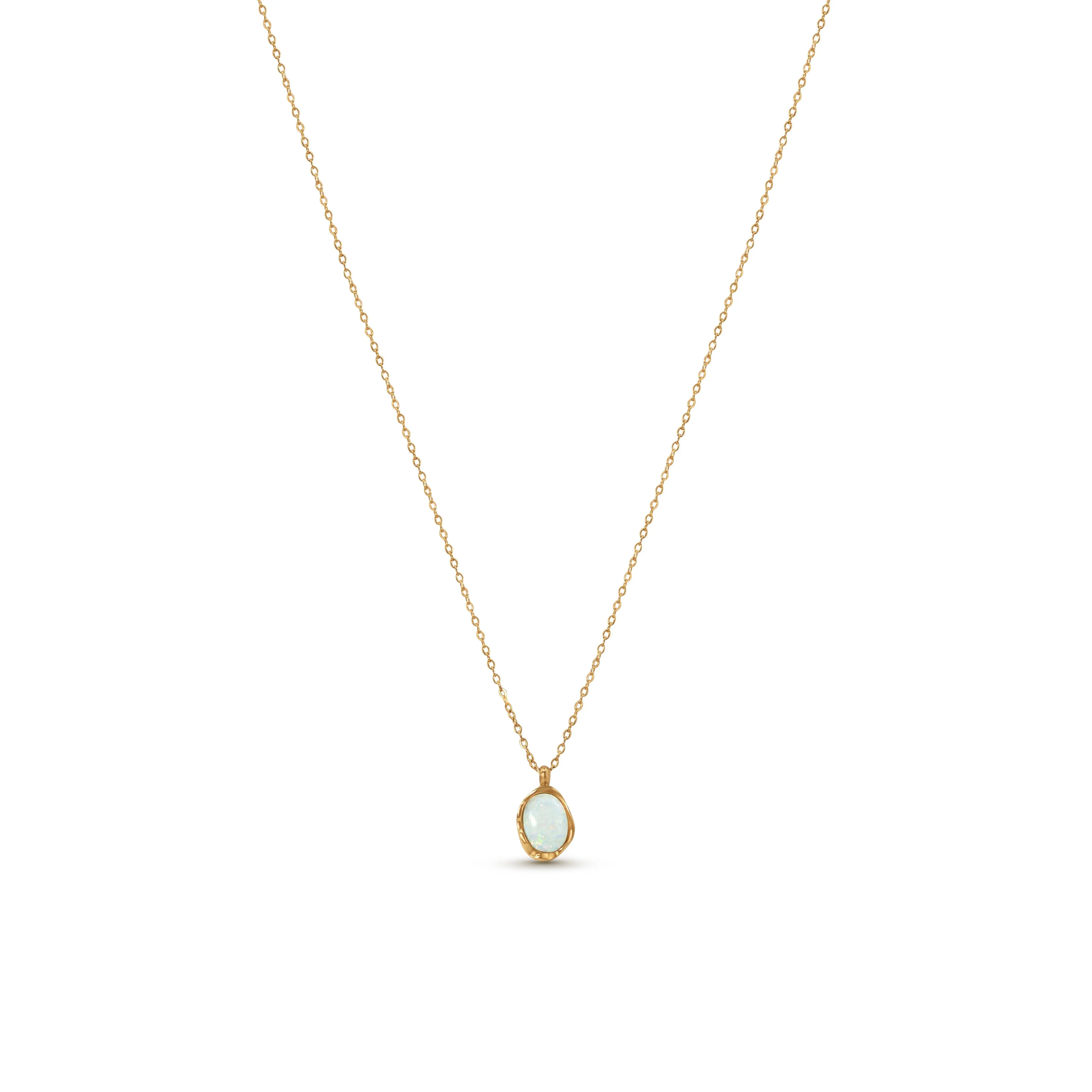 Dainty Opal Necklace