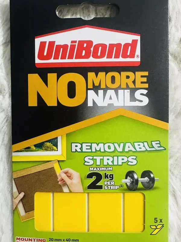 Unibond Mounting Double Sided Tape Removable / More Hanging Mounting Tape /Strip 3