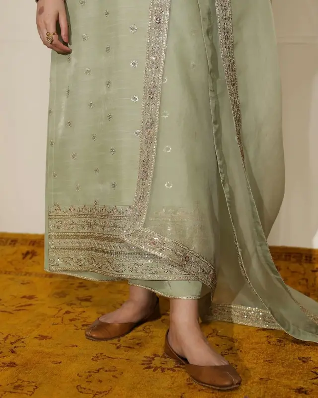 Sea Green cotton satain 3-Piece by Lazzim Collection 2