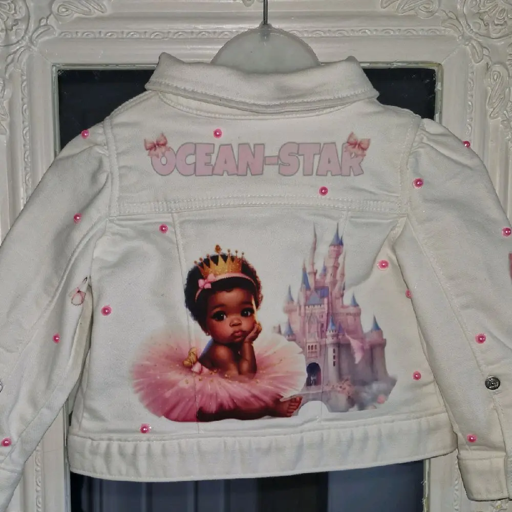 Customised Personalised Denim Jacket for girl