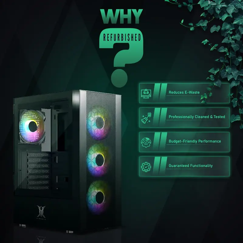 XYRAMAX Budget Gaming PC for Gamers - i5 4 Gen, 32GB Graphics RAM, 256GB SSD, 2TB HDD, 730 2GB Graphics - Gaming Desktop Tower With Cooling Fans for Stream, Edit & Multitask 5