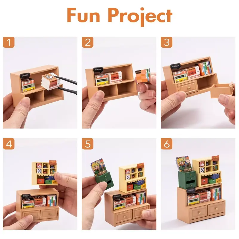 Rolife Minature Dollhouse Super Store Series 3D DIY Plastic House 1:24 for Gifts 3