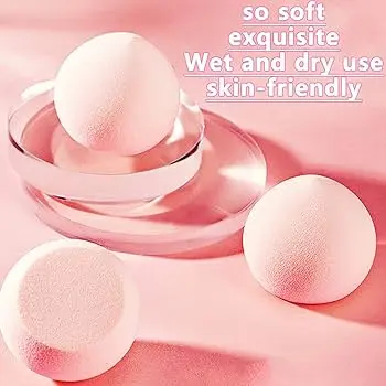 2pc Peach Mallow Makeup Sponge Sponges & Applicators Set Smooth Flawless Cosmetic 4