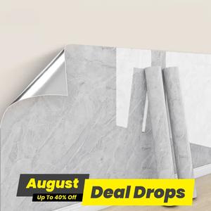 Marble Pattern Self-adhesive Wallpaper, 1 Count High Temperature Resistant Stove Protective Film, Kitchen Countertop Sticker, Home Decor, Vinyl, Decorative, Marble Backsplash Wallpaper, Custom Wallpaper