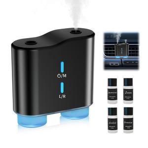 Premium Car Air Freshener with Natural French Fragrance, Adjustable Concentration, USB Charging, No Water Needed, Portable Aromatherapy Machine