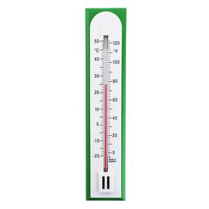 INDOOR OUTDOOR GARDEN GREENHOUSE THERMOMETER ACCURATE GREEN WALL 205mm - IN-268