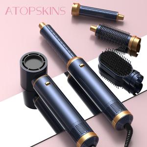 5 in 1 Multifunctional Hot Air Brush, Heated Hair Brush, Straightener Comb Hair Dryer Brush with Replacement Head, Hair Styling Tool for Home & Salon Use, Hair Styling Comb, Thermal Straightening Brush