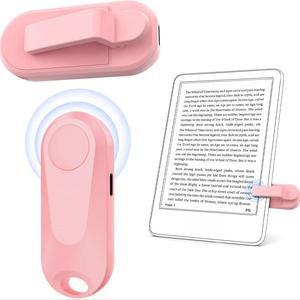 Wireless Remote Control Page Turner for Kindle Accessories Paperwhite Oasis Kobo E-Book eReaders, Remote Camera Shutter and Video Recording, Phone Selfie Remote, Page Turner Clicker for iPad Tablets Reading Novels