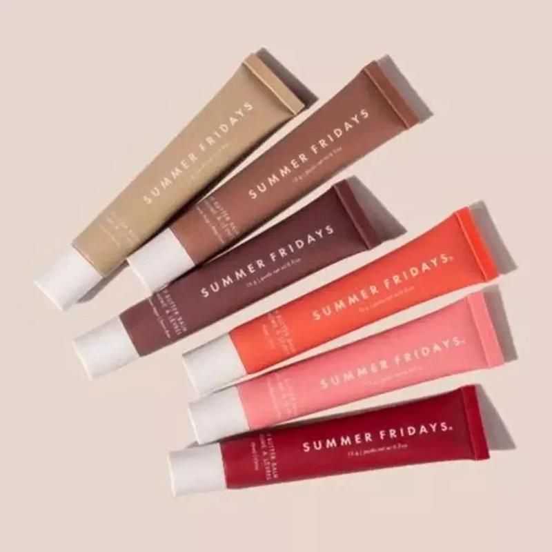 Fashion 8 Color Summer Fridays Lip Balm Moisturizing Smooth Soft Lips Cosmetics Sugar Vanilla Beige Sweet Mint Makeup Lip Care 1