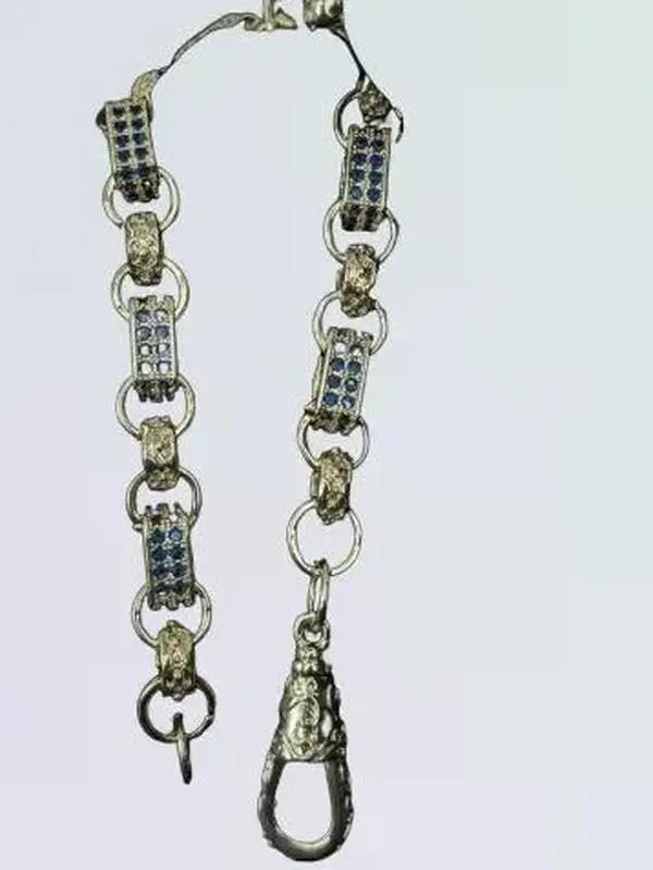 10mm Gypsy Link Belcher Bracelet with Albert Clasp in Assorted Colours 0