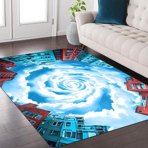 City Landscape Pattern Floor Mat, 1 Count Soft Comfortable Area Carpet, Household Floor Carpet for Home Entrance, Kitchen, Living Room