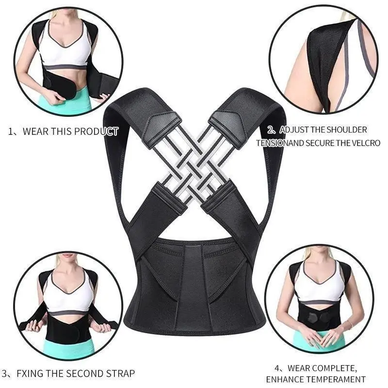 Adjustable Breathable Body Shaper Belt for Christmas Gift, Unisex Neck & Shoulder & Waist Wrap, Sports & Outdoor Accessories for Home Gym Workout 2