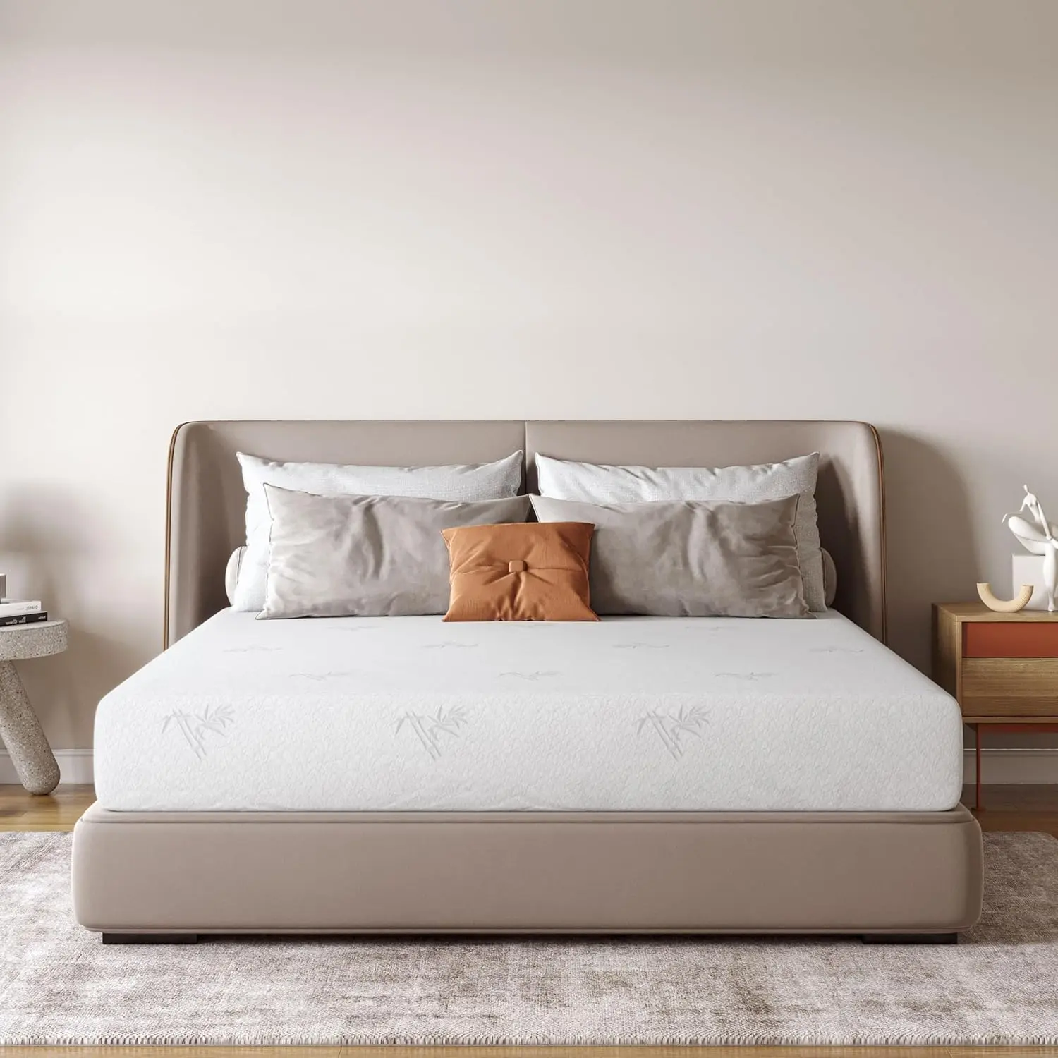 Full Memory Foam Mattress without Springs - Durable and Comfortable Choice - Provides Back Support - 8-10 Inch Thick - Single 3ft, Small Double 4ft, Double 4ft 6inch, King 5ft, Super King 6ft