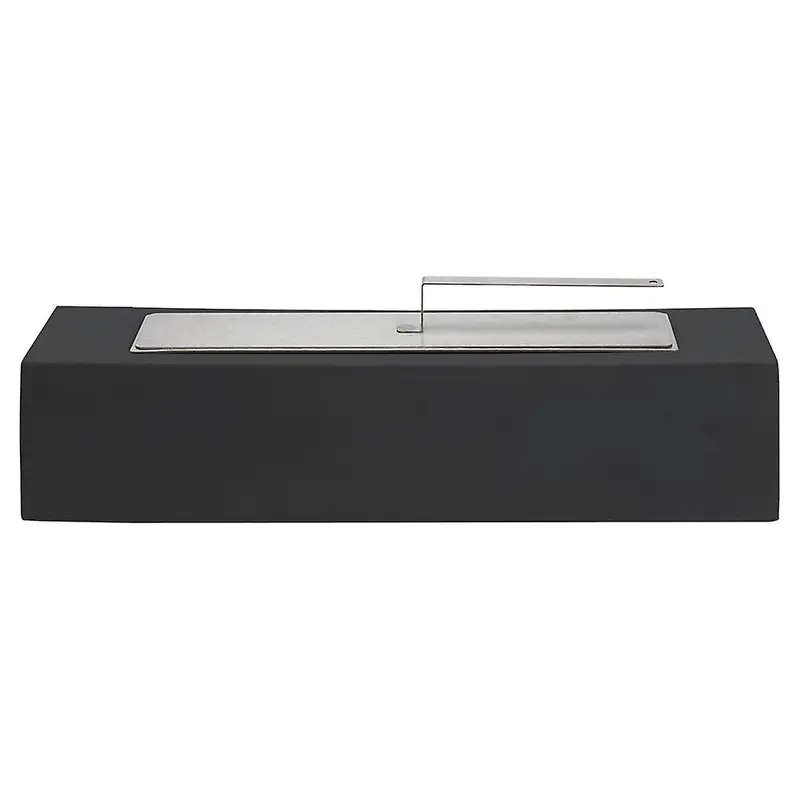 Concrete Rectangle Bio-Ethanol Outdoor Tabletop Fireplace Overall Dimensions: 40cm W x 10cm D x10cm H 0