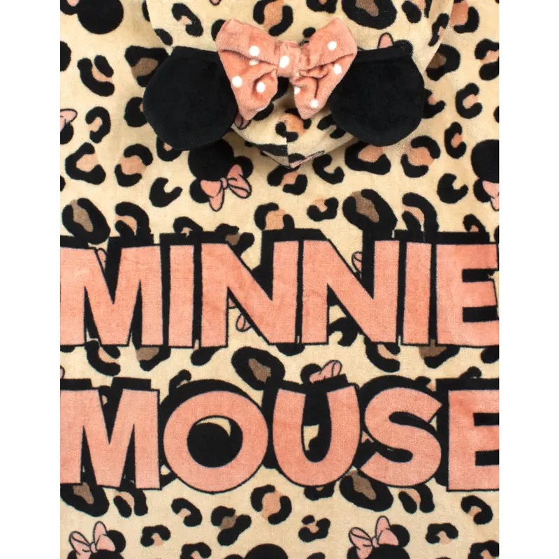 Vanilla Underground x Disney Girls Pink Minnie Mouse Poncho Towel (One Size) 4