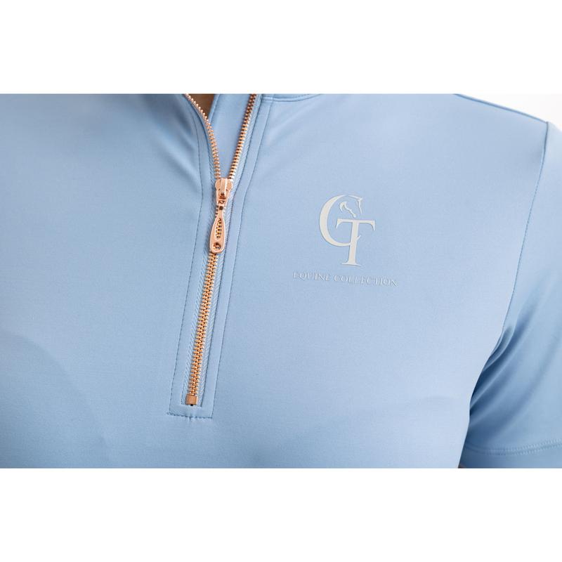 Horse Riding Base Layer Short Sleeve-Sky Blue 6