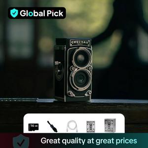 Portable Mini Digital Camera, USB Rechargeable Vintage Camera with Accessories, Point & Shoot Camera for Home & Outdoor