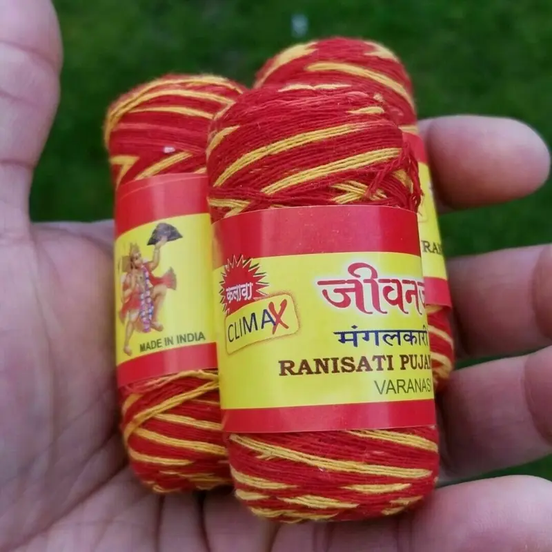 3x mauli thread pack mouli good luck dhaga wedding kalawa sacred hindu religious 2